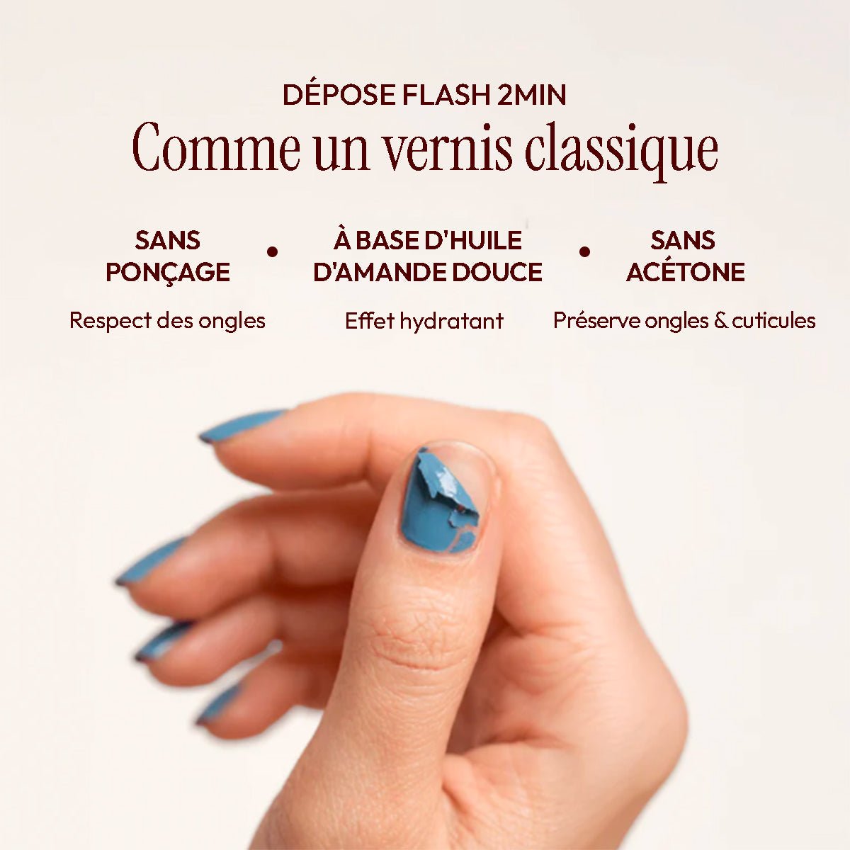 Le Trio : Base + Finition + Dissolvant 100 ml