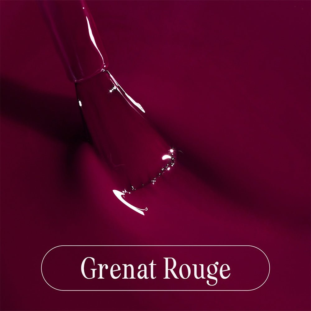 Le vernis semi - permanent - Grenat Rouge - Odass - Paris