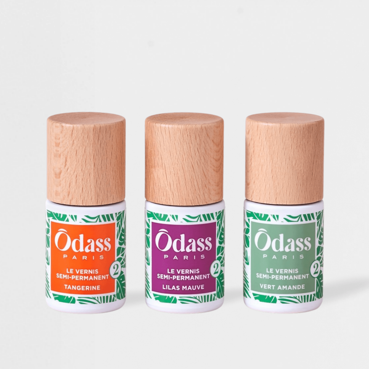 Le TRIO : Tangerine - Lilas Mauve - Vert Amande