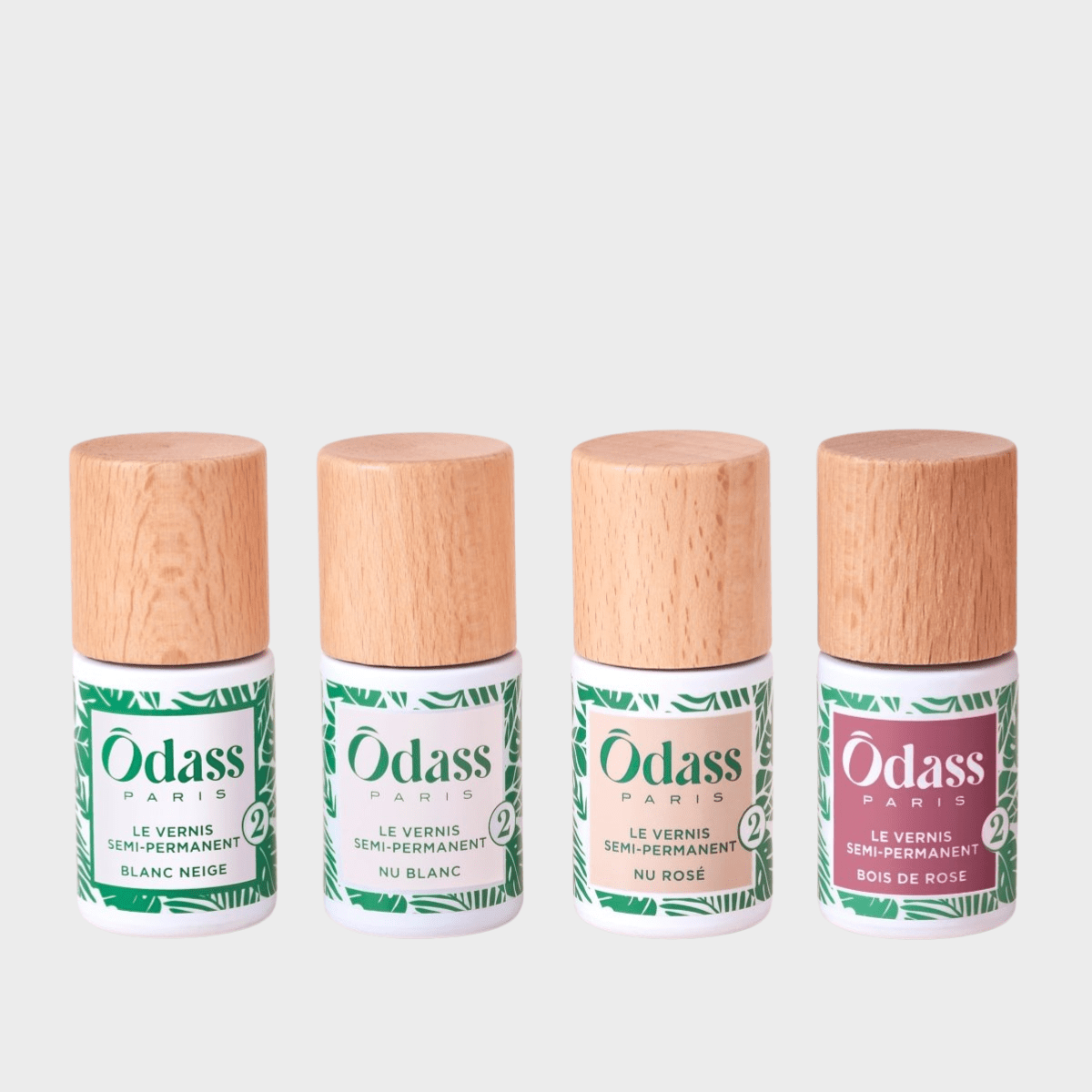 Le QUATUOR : Blanc neige – Nu blanc – Nu rosé – Bois de rose