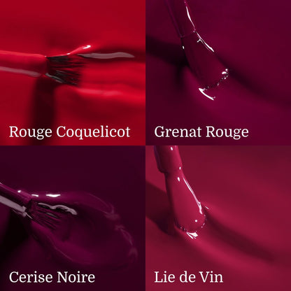texture rouge coquelicot grenat rouge cerise noire lie de vin